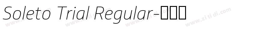 Soleto Trial Regular字体转换